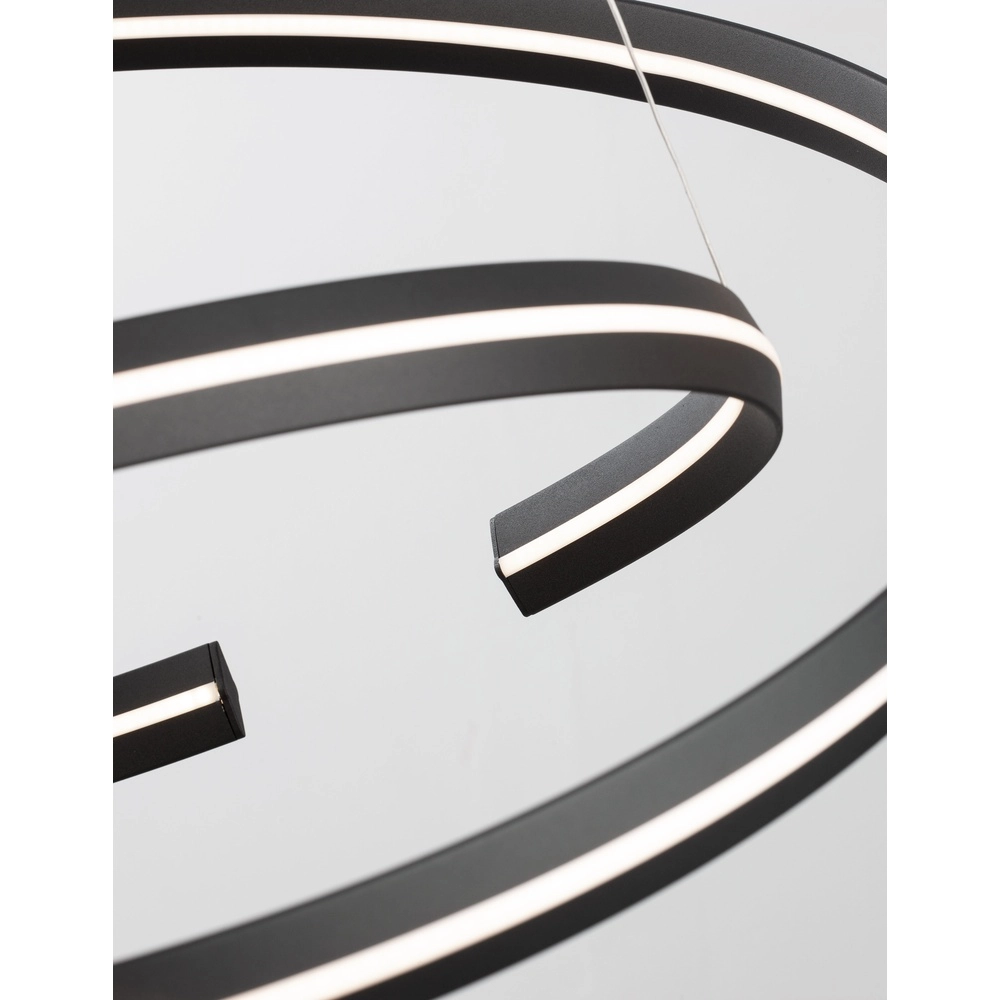 Zwarte hanglamp Torrente rond Lyora 5212017419620