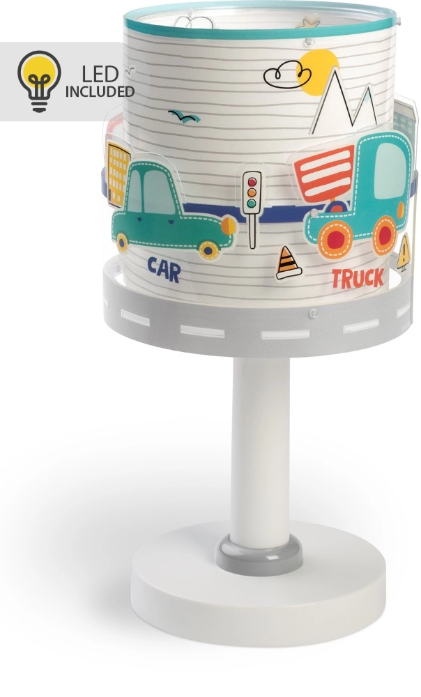 Tafellampje Baby Travel grijs glow in the dark Dalber 8420406002330