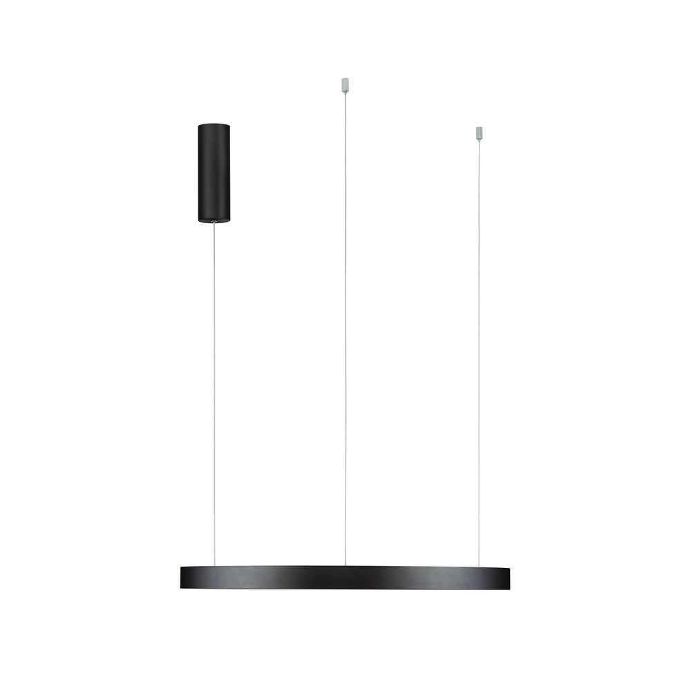 Strakke hanglamp Perrine Ø 60cm koffie bruin Lyora 5212017438935