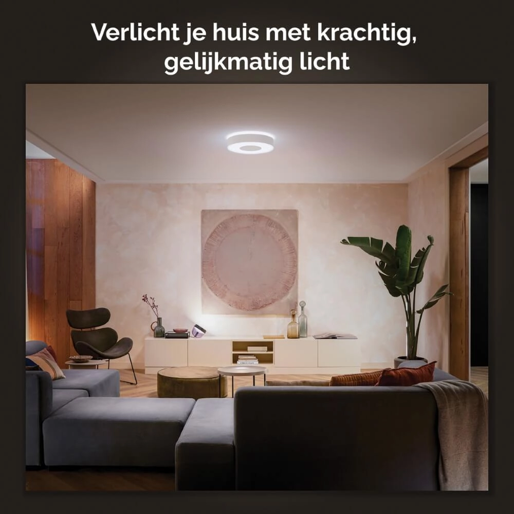 Plafondlamp Hue Infuse L - White and color Ø 42,5cm zwart Philips 8718696176528