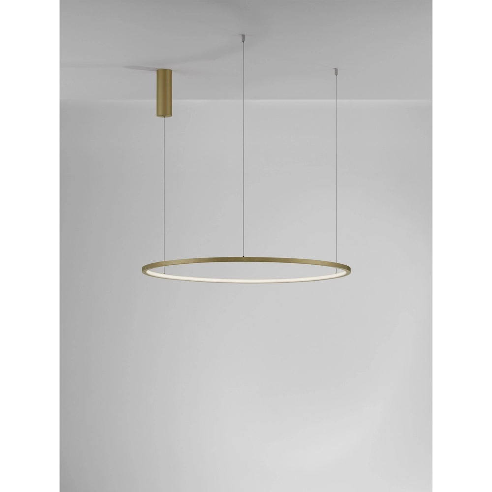 Ronde hanglamp Tarquin goud Ø 80cm Lyora 5212017438317
