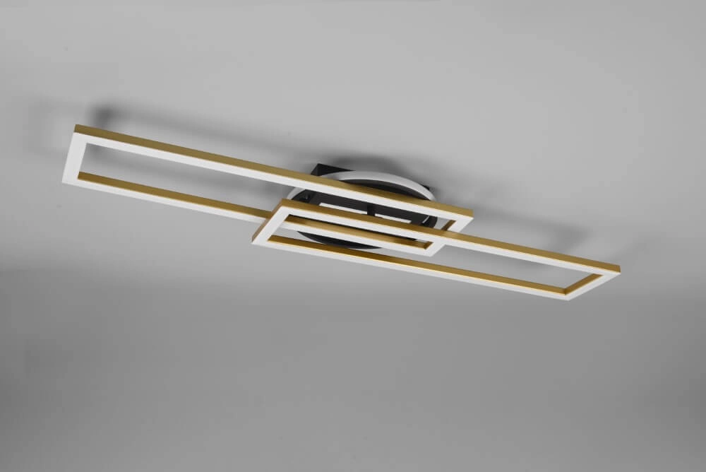 Verstelbare led plafondlamp Twister rvs Trio 4017807540611