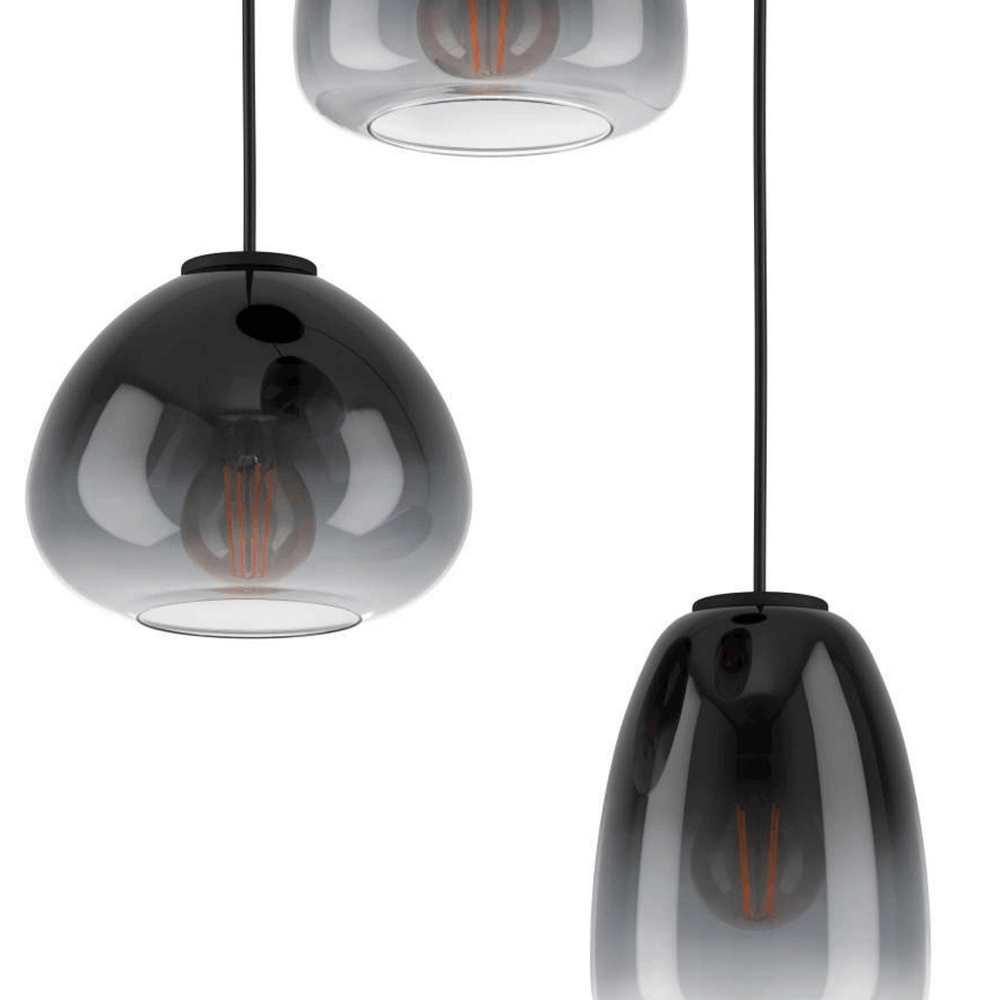 Vide hanglamp Aguilares met glas Eglo 9008606235568