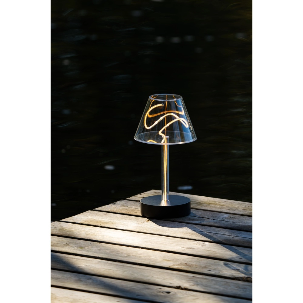 Unieke tafellamp Edison design oplaadbaar KonstSmide 7318300030393