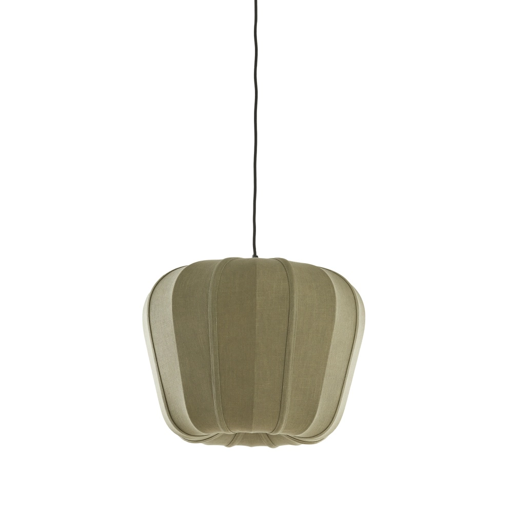 Japandi hanglamp Zubedo Ø 49,5cm - olijf groen