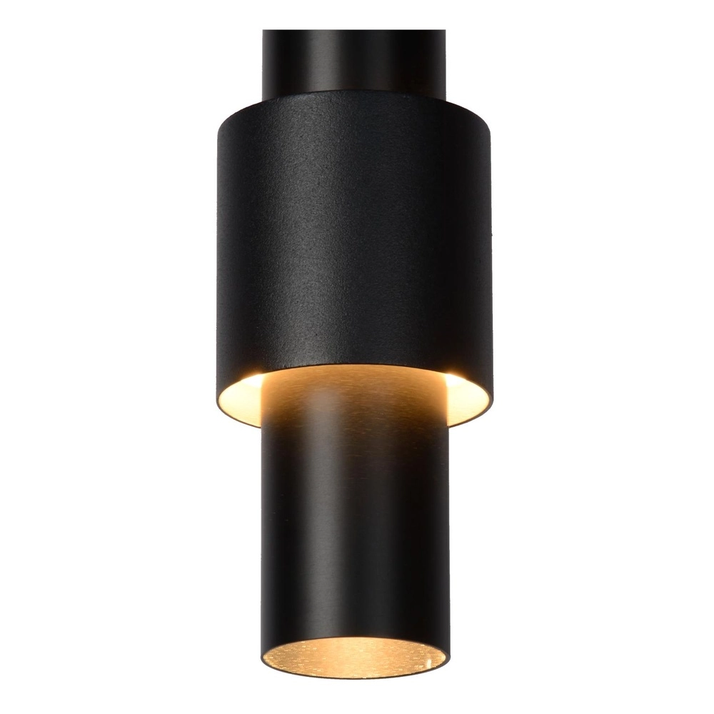 Strakke hanglamp Margary 3-lichts zwart Lucide 5411212241894