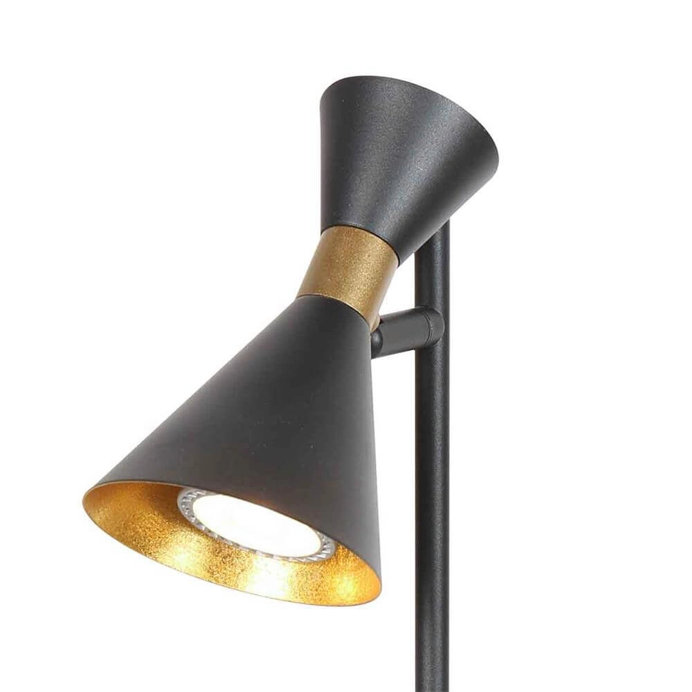 Design tafellamp Preto zwart met goud Steinhauer 8712746176308