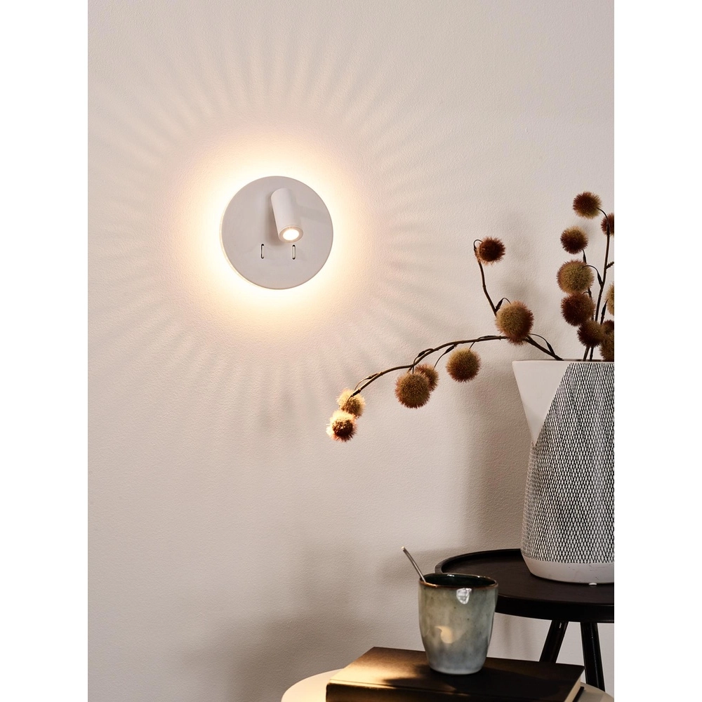 Bedlampje Bentjer wit Lucide 5411212791658