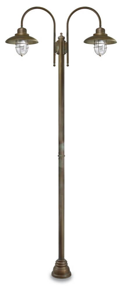 Staande lamp Patio Cage L - verouderd messing 2-lichts Staande lamp Patio Cage L - verouderd messing 2-lichts