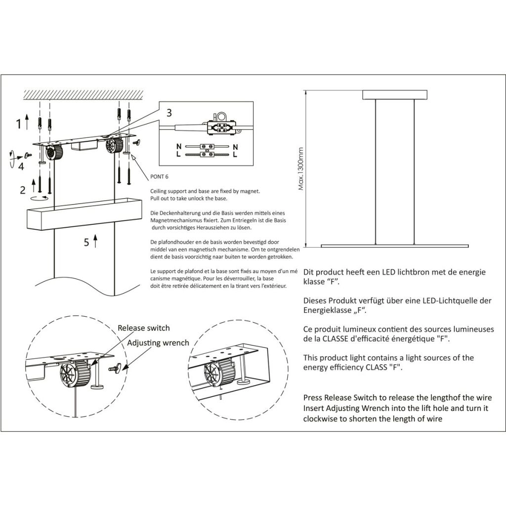 Moderne hanglamp Bande 114cm brons Steinhauer 8712746180947