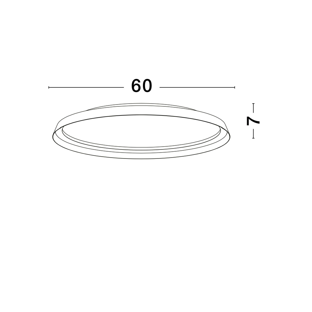 Design plafonniere Ormi Ø 60cm koffie bruin Lyora 5212017463142