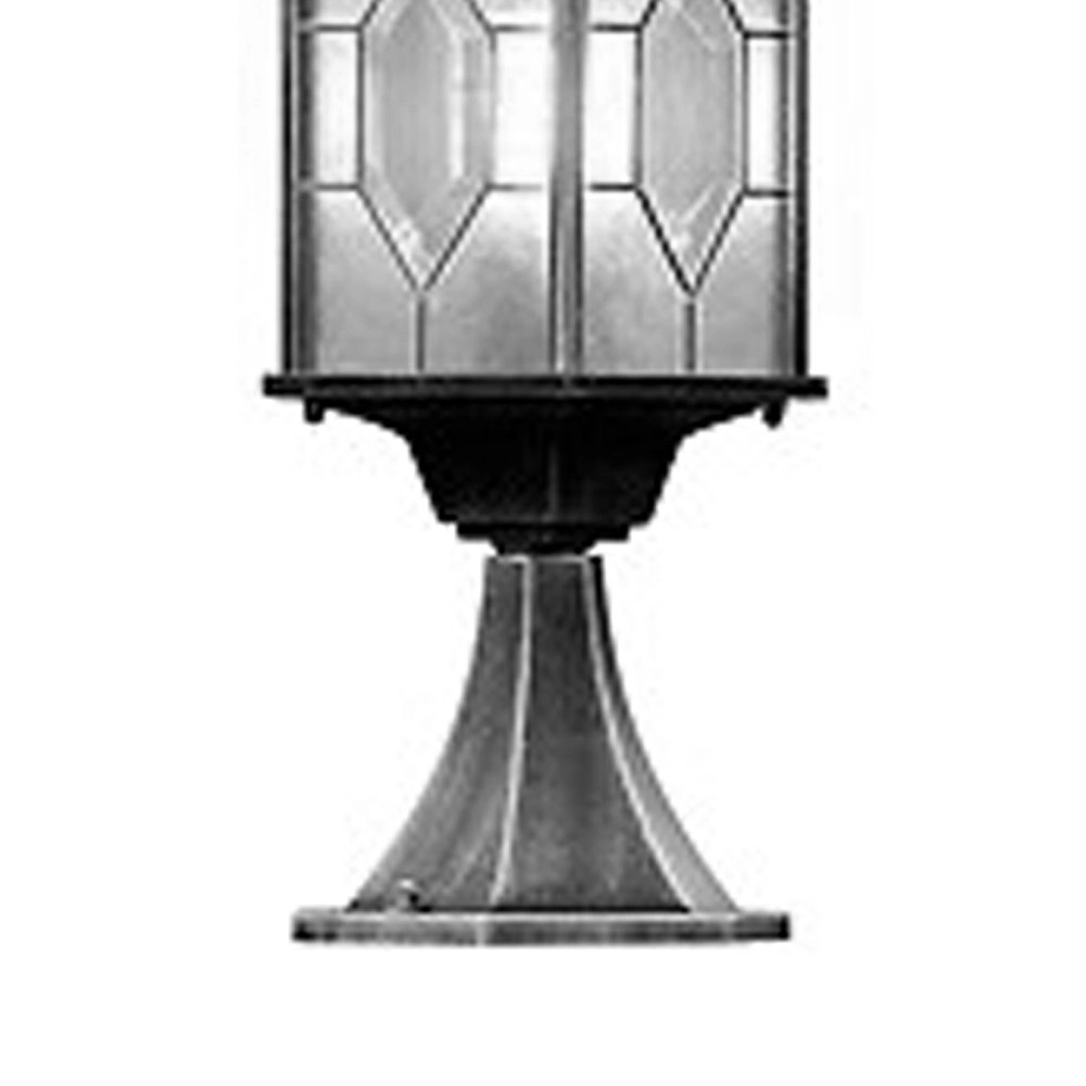 Sokkellamp Milano 51cm zwart zilver gevlamd KonstSmide 7318302467593