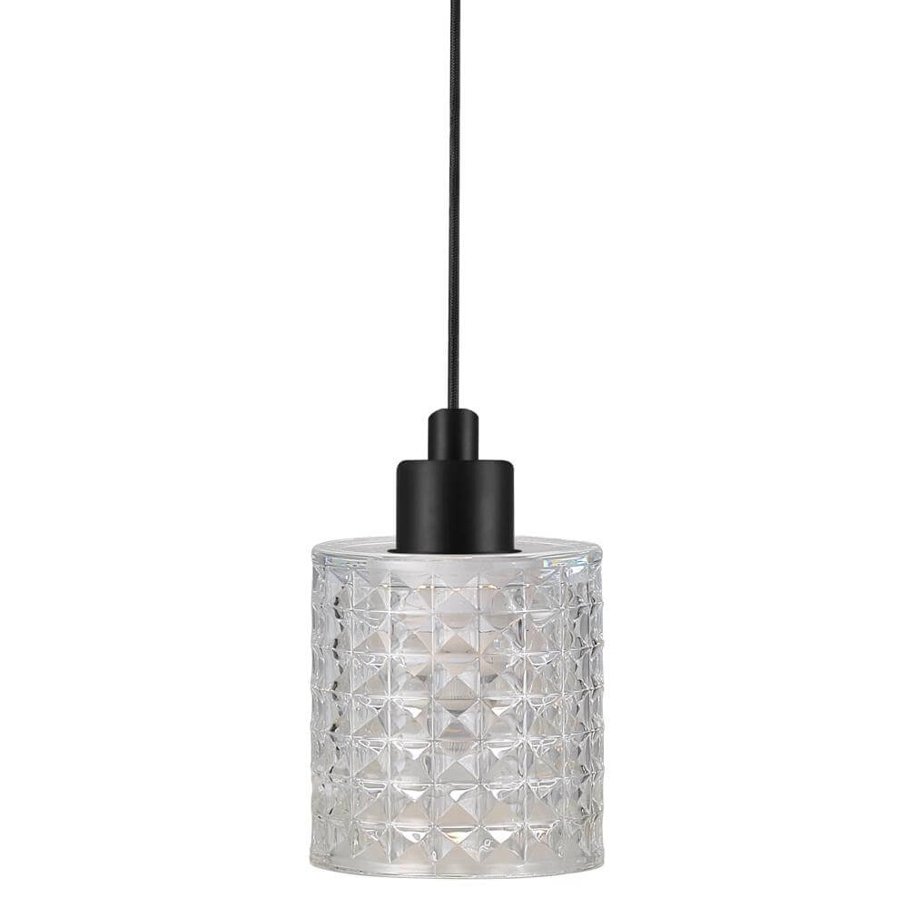 Hanglamp Hollywood zwart met transparant glas Nordlux 5701581405387