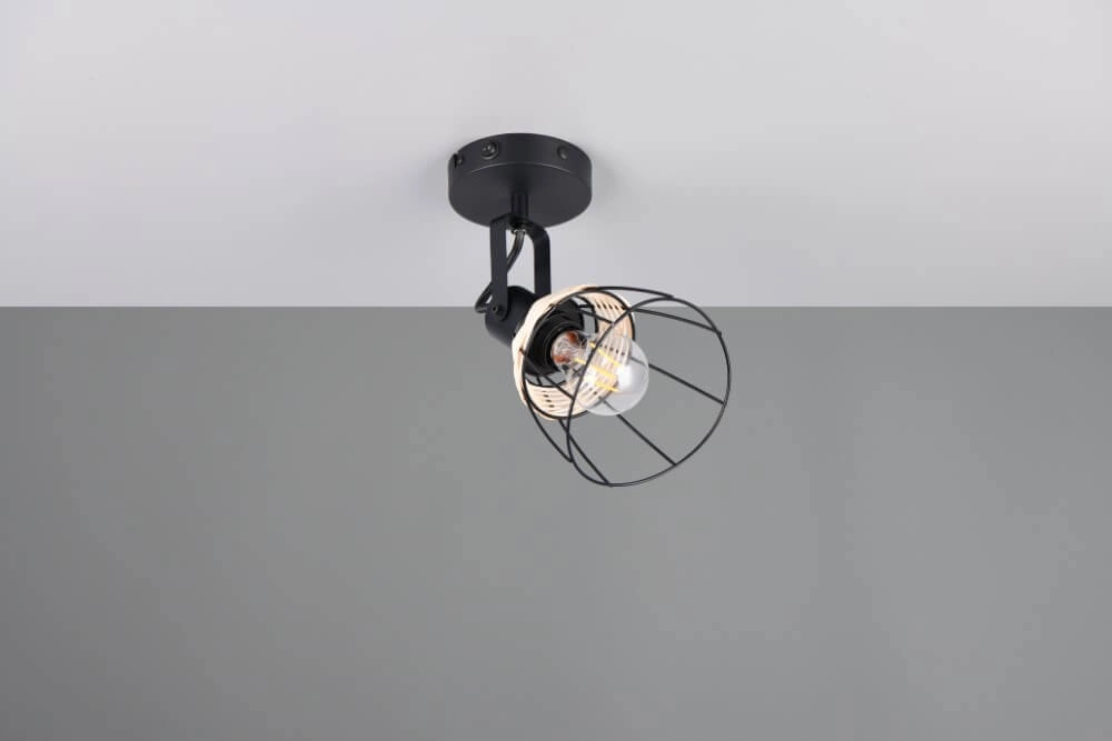 Zwarte wandlamp Jerome design Trio 4017807637694