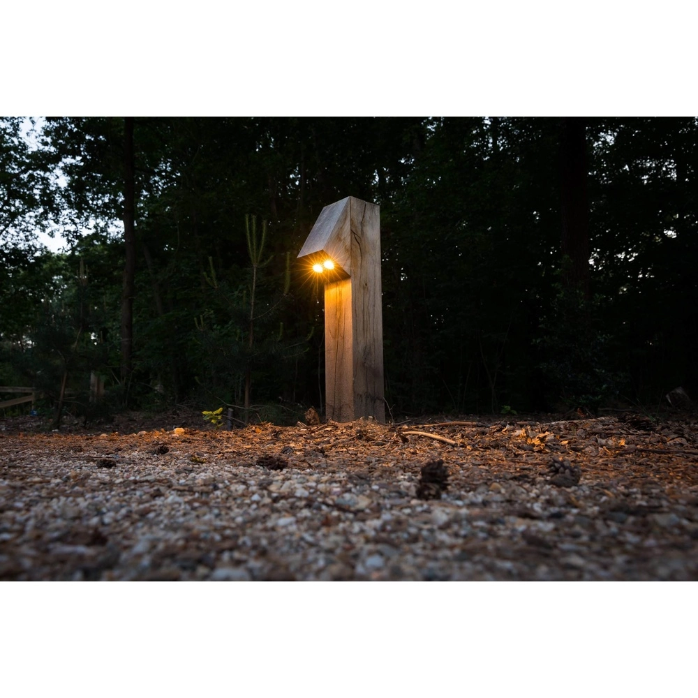 Houten padverlichting Peri 100 Eiken - 10x10x50 - 2700K Timberlab 8716803513969