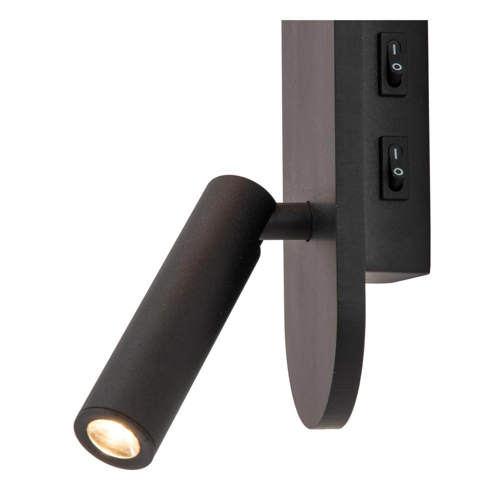 Bedlampje Kelly zwart Lucide 5411212771407