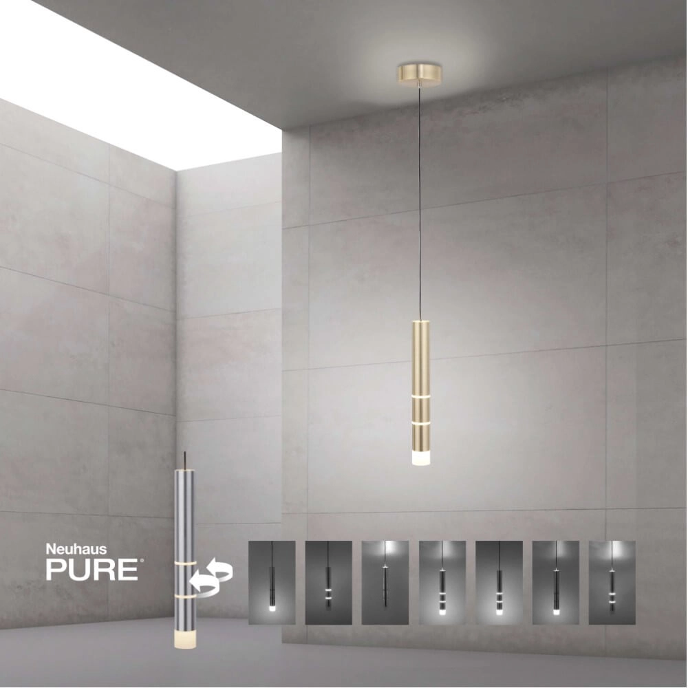 Messing hanglamp Pure Vega 3000K Paul Neuhaus 4012248357521