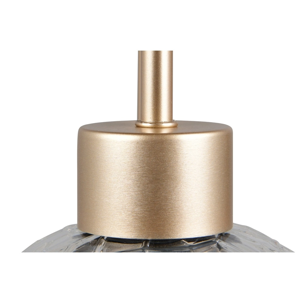 Wandlamp Emelie goud met smoke glas Trio 4017807702583