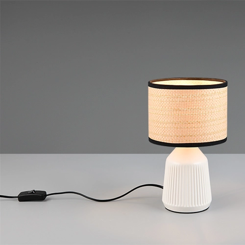 Tafellamp Formentera Ø 16cm wit