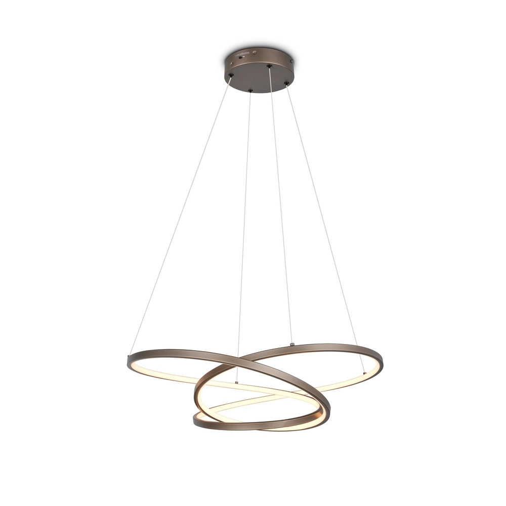 Moderne hanglamp Darvin S - platinum