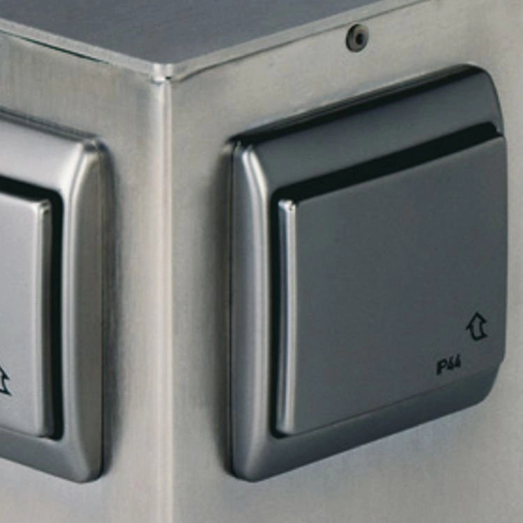 Staande buitenstopcontact Plugpole 4-voudig 25cm RVS Albert 4007235921199