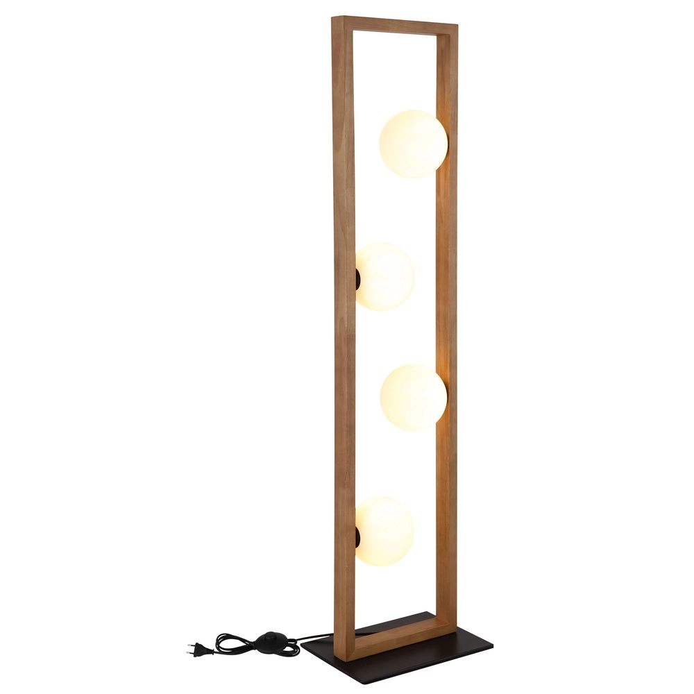 Design vloerlamp Nanda hout Globo 9007371507948