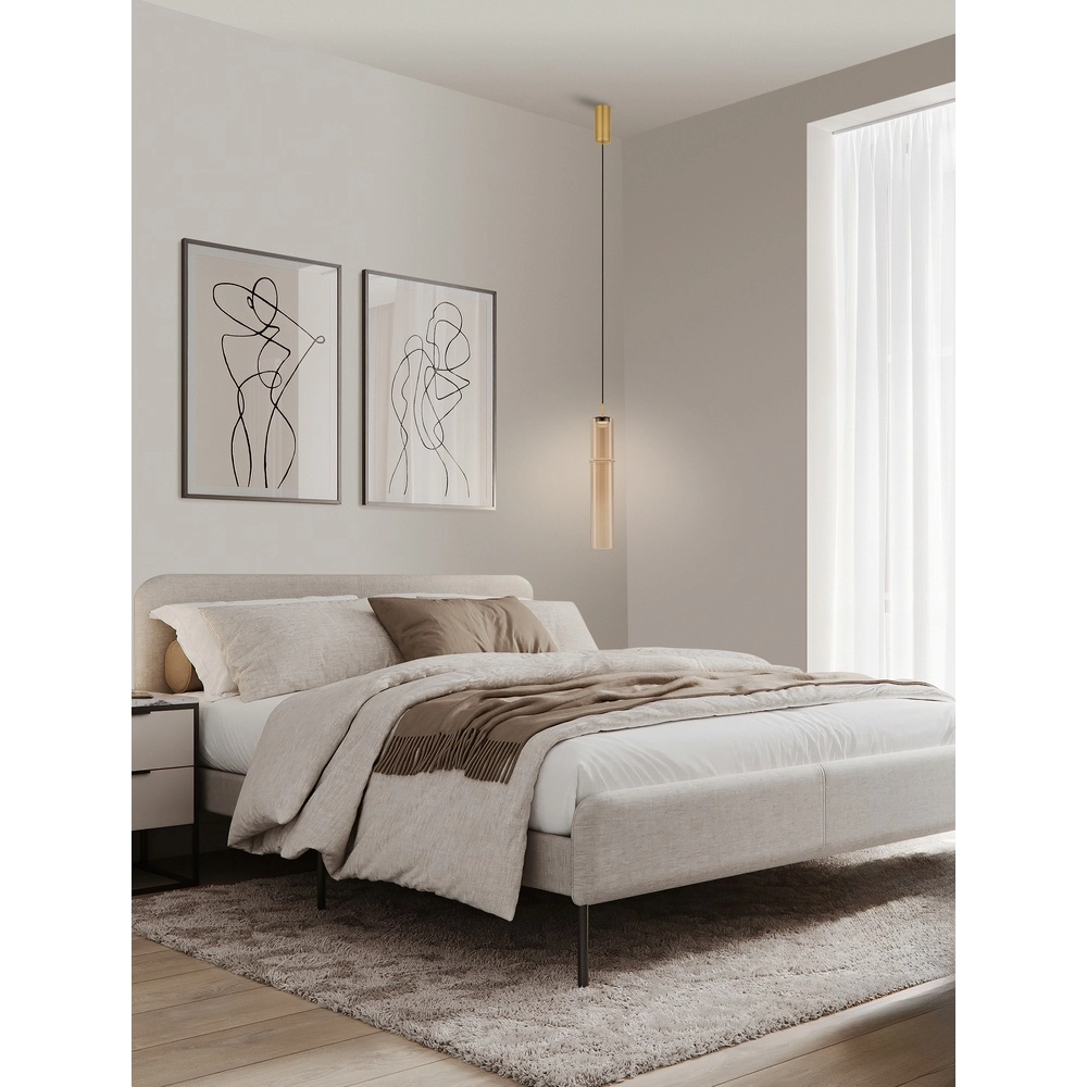 Unieke hanglamp Sano 1-lichts goud Lyora 5212017474025