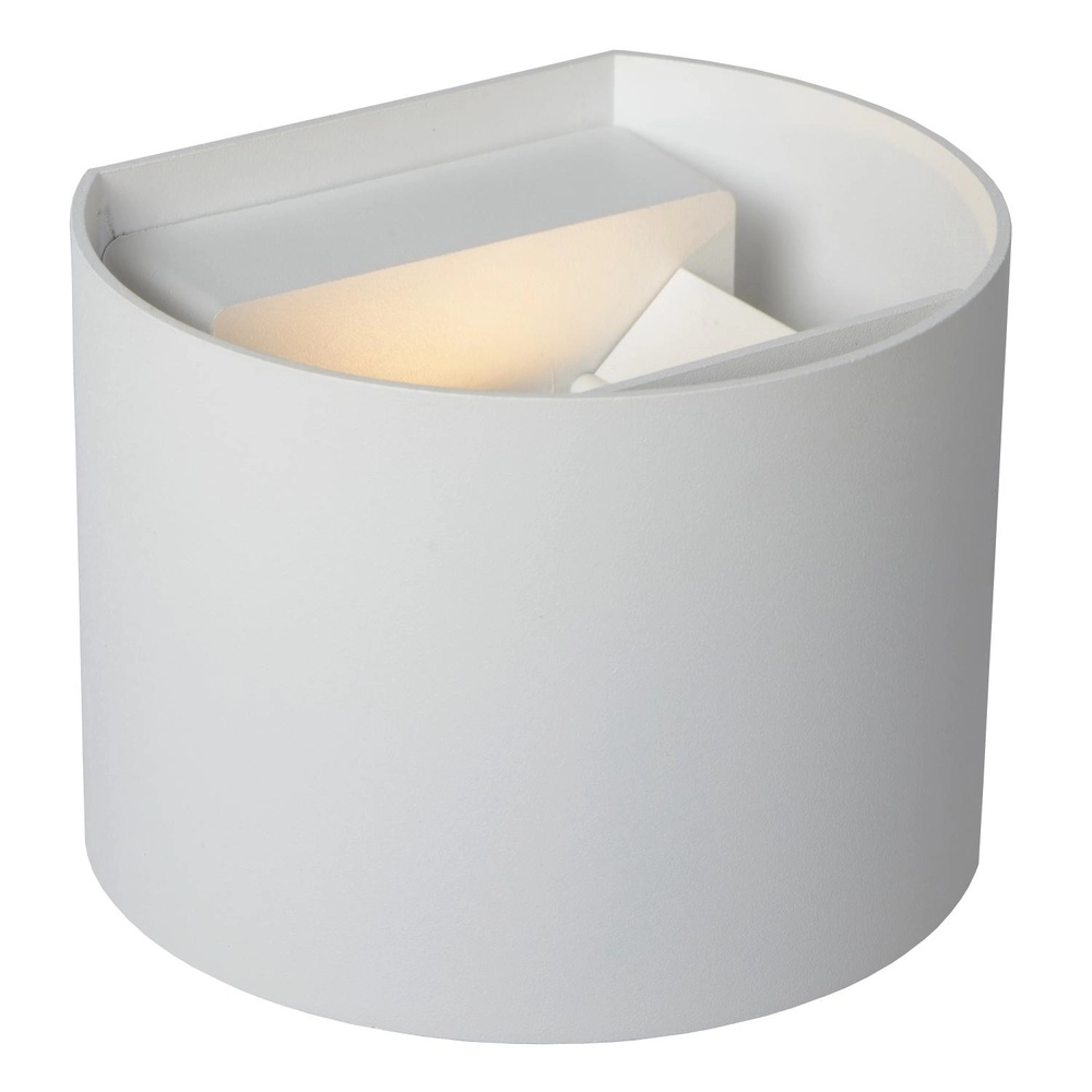 Vierkante wandspot Axi 2 x 3,5W IP54 wit