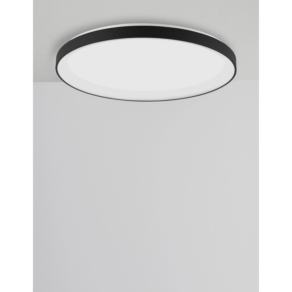 Design plafonniere Pertino Ø 58cm zwart Lyora 5212017446015