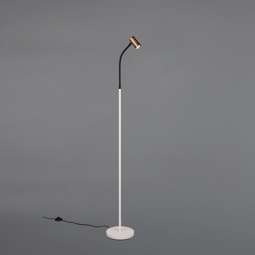 Design vloerlamp Taryn mokka bruin Trio 4017807685770