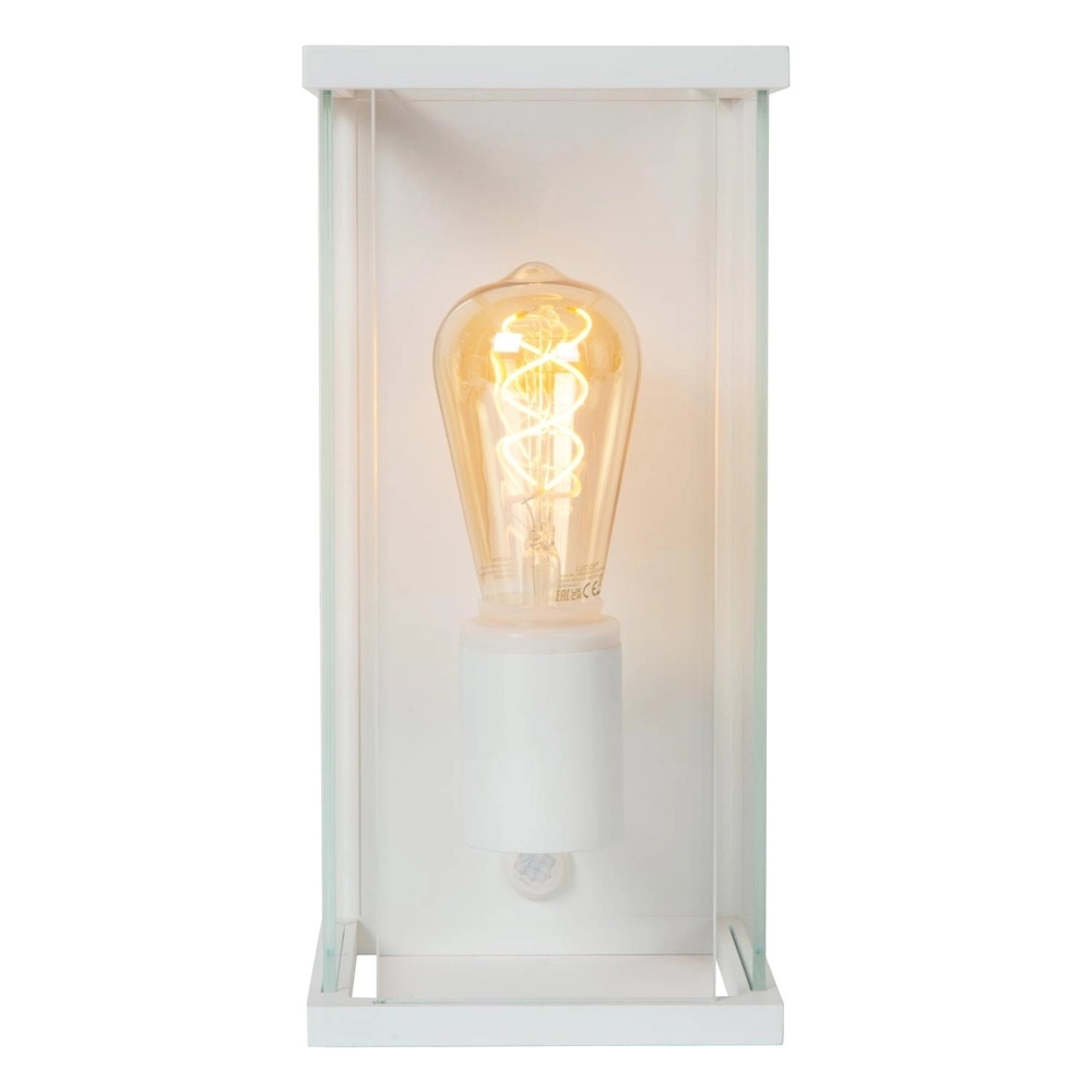 Strakke wandlamp Claire met sensor wit Lucide 5411212272362