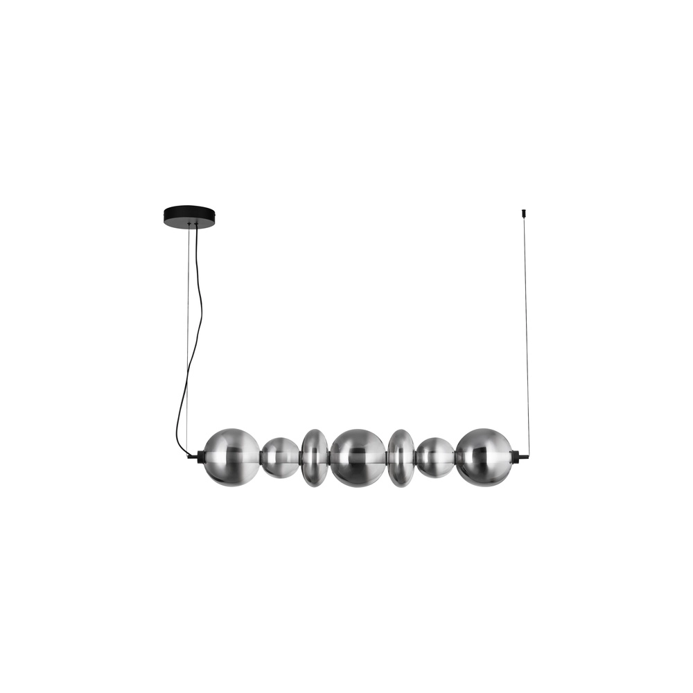 Hanglamp Bally smoke glas horizontaal Lyora 5212017449184