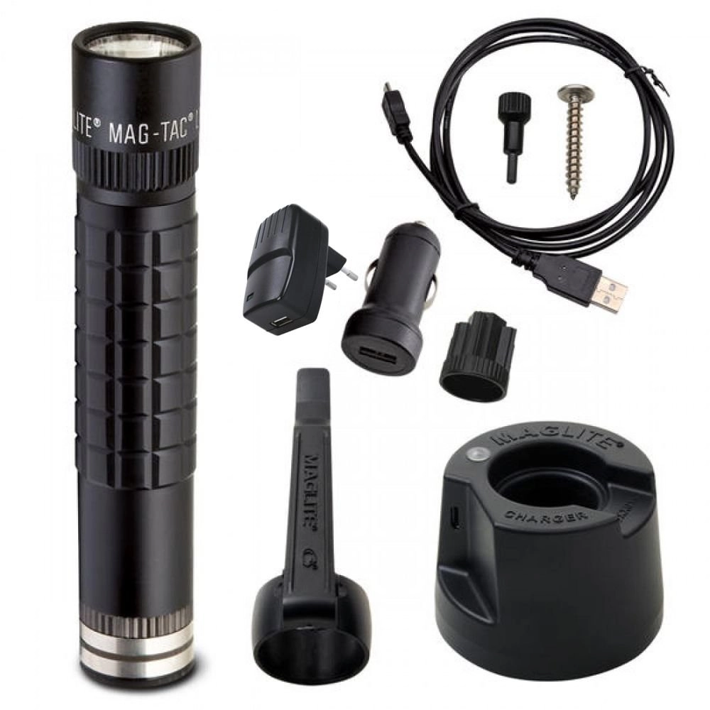 Zaklamp Mag Tac Plain Bezel Rechargeable LED Maglite 38739680279