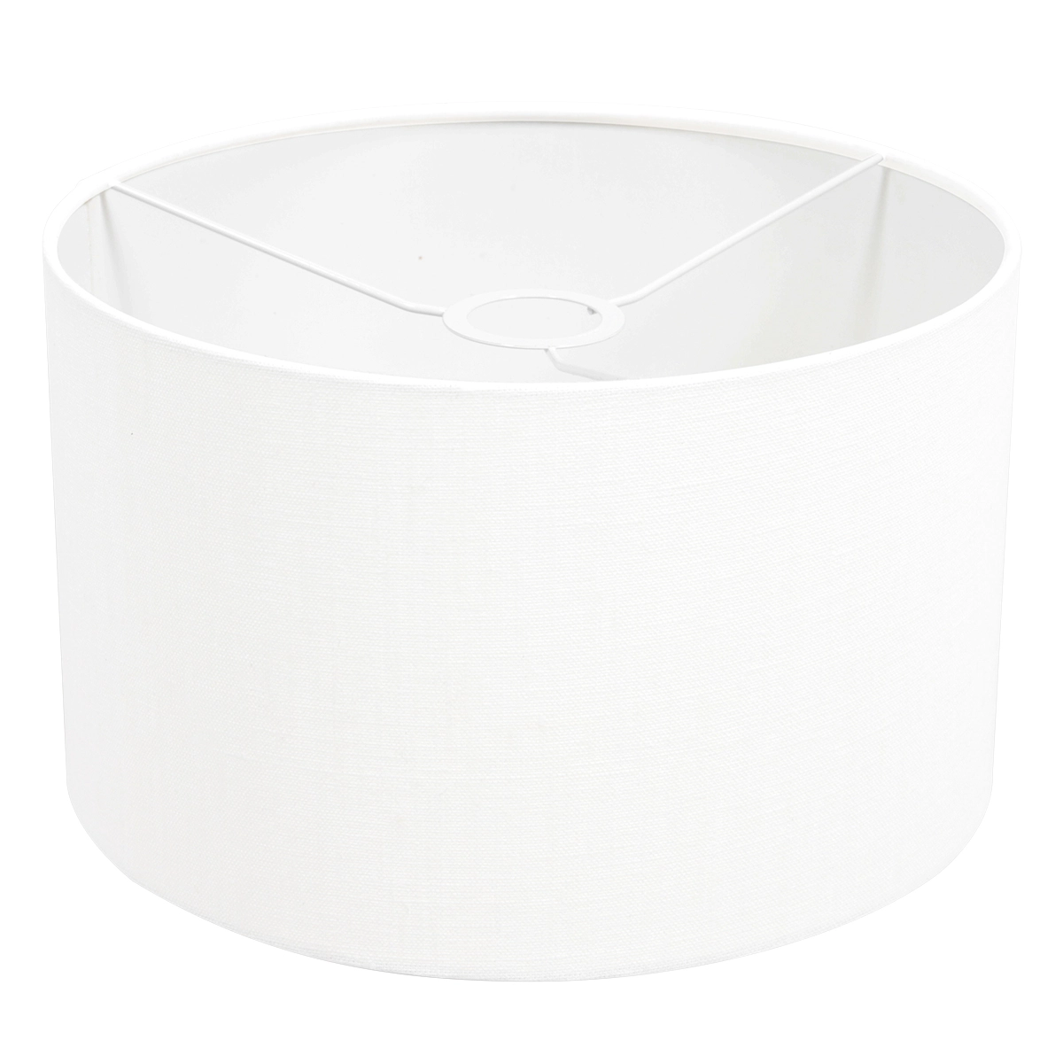 Wand Leeslamp Prestige Chic RVS met 30cm effen witte kap Steinhauer 8712746145762