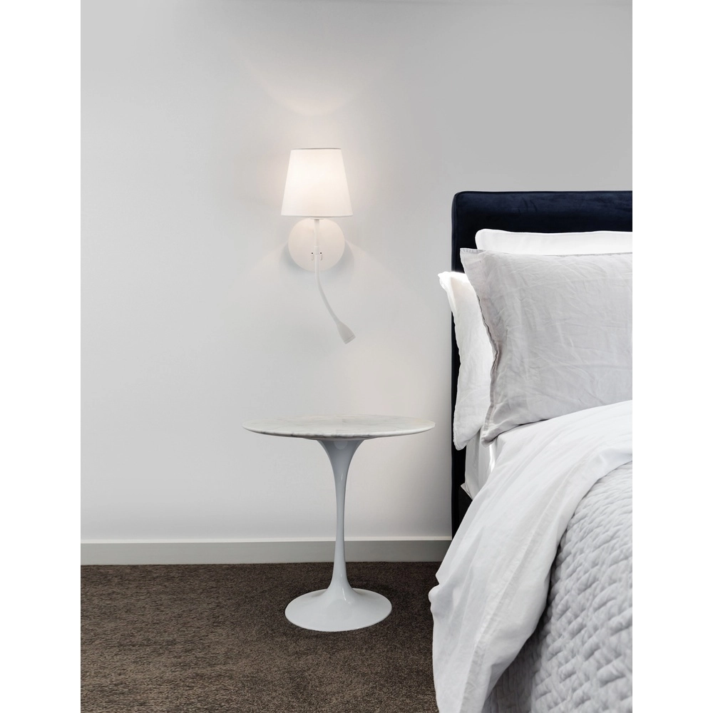 Bedlampje Nia wit Lyora 5212017427113