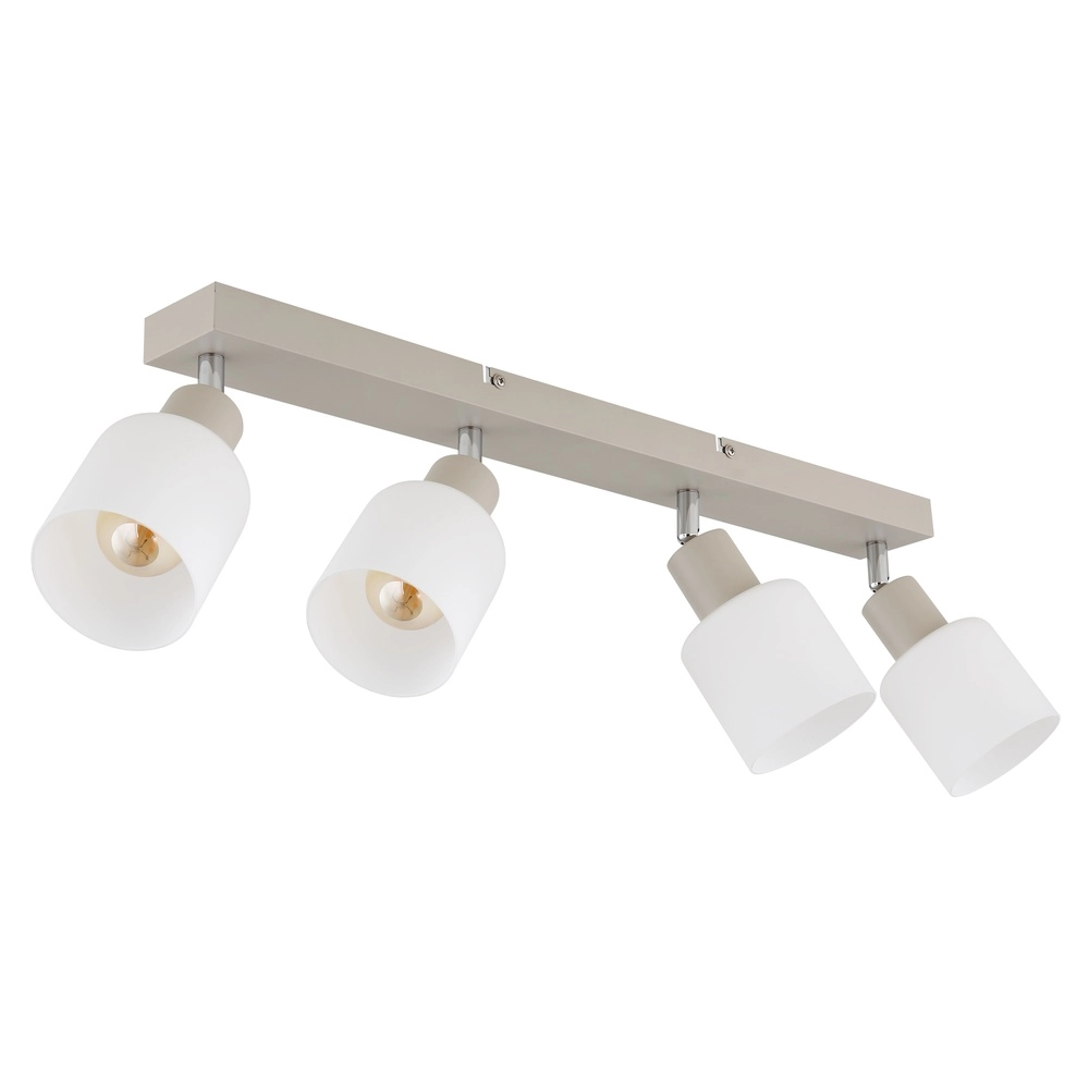 4-lichts plafondspot Trent zand bruin Globo 9007371566976