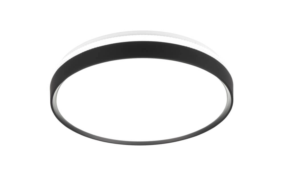 Zwarte plafonnière Spacy met afstandsbediening Trio 4017807612943