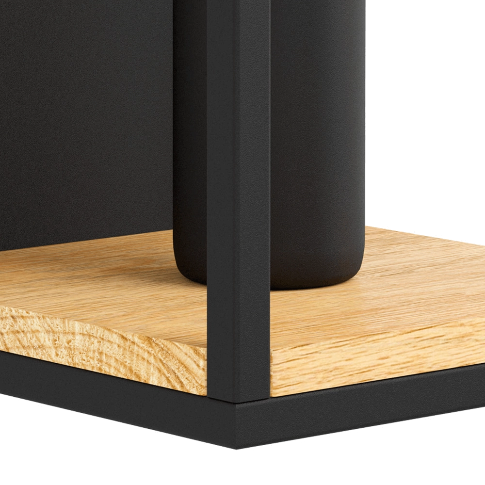 Wandlamp Libertad zwart met hout Eglo 9002759997960