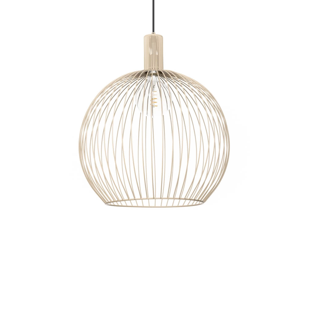 Zandkleurige hanglamp Wire Sand Ø 50cm ETH 8720195307129