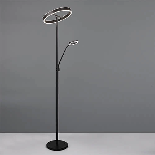 Design leeslamp Willis Zwart - 180cm Trio 4017807618112