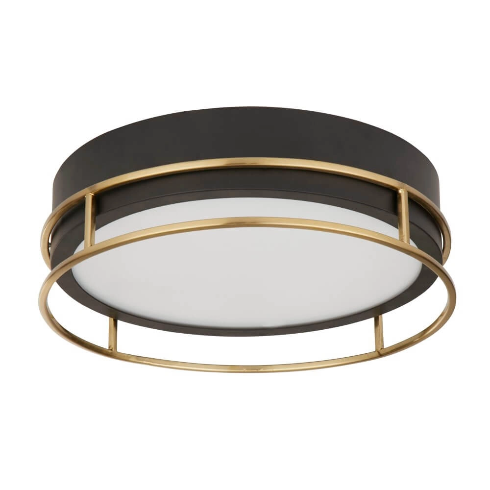 Design plafondlamp Pheonix Ø 30cm zwart met goud Design plafondlamp Pheonix Ø 30cm zwart met goud