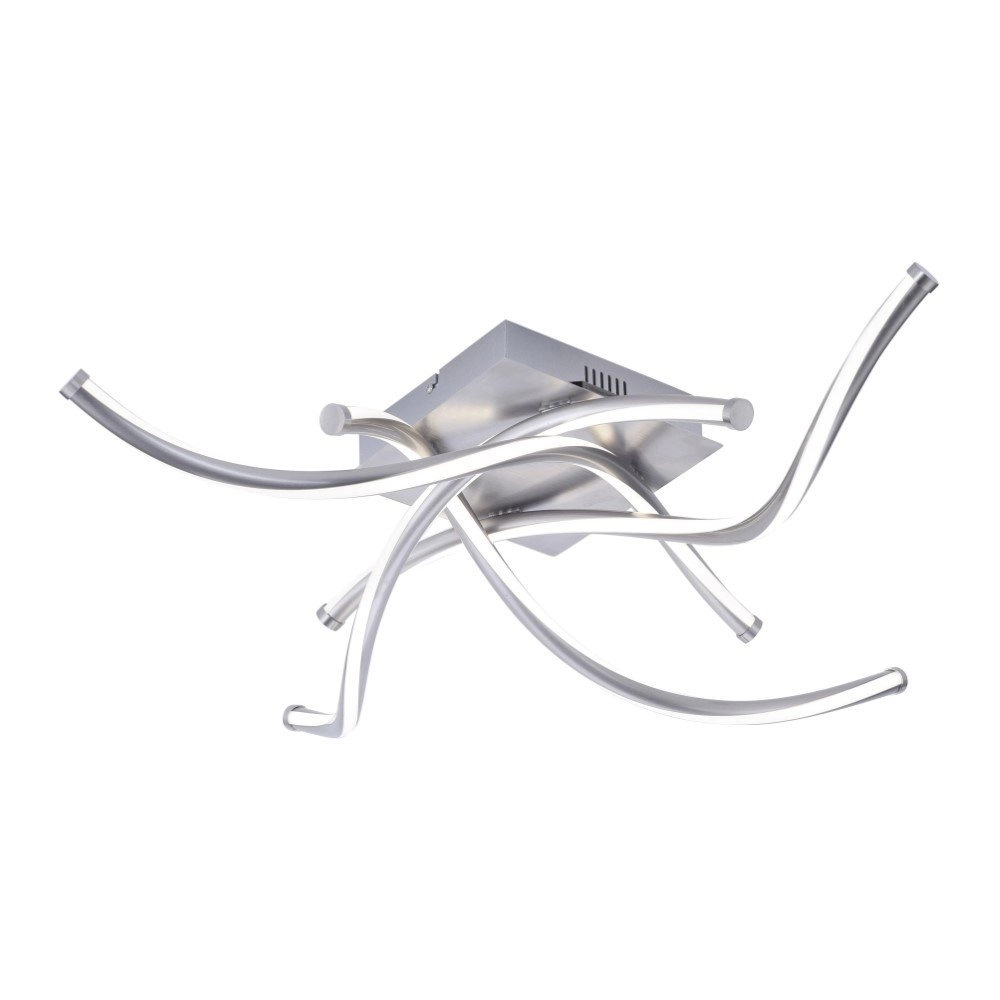 Smart plafondlamp Q-Malina 4x12,5w - 2700-5000K metaalgrijs