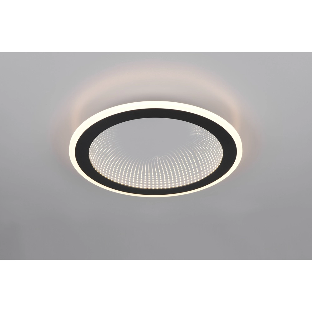 Design plafondlamp Glace zwart Trio 4017807645705