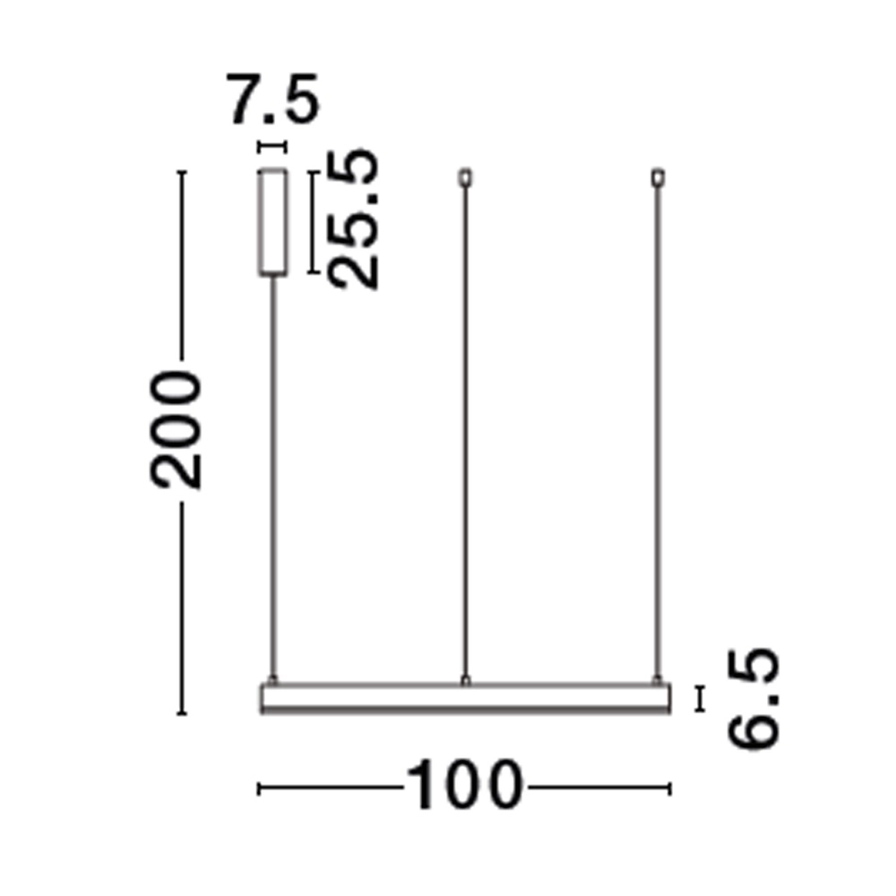 Hanglamp Motif wit Ø 100cm 2700-6500K Lyora 5212017443625