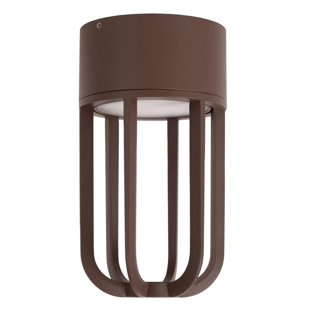 Plafondlamp Wells roestbruin