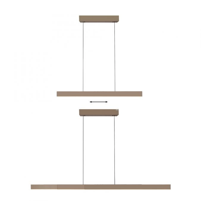Strakke hanglamp Pure Moto-Rise brons Paul Neuhaus 4012248393680