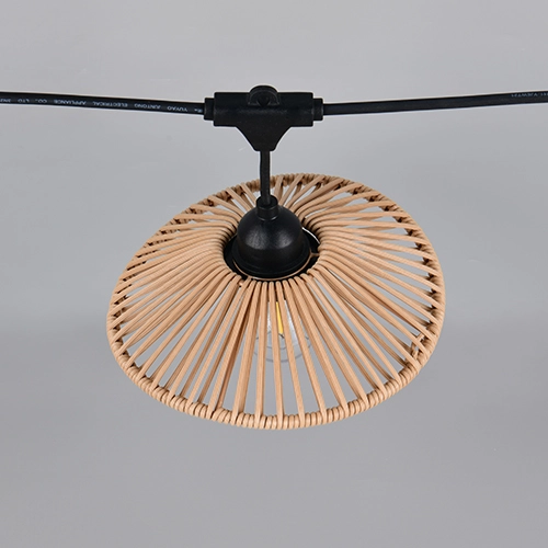 Lichtslinger Chain zwart met bruin 600cm Trio 4017807697612