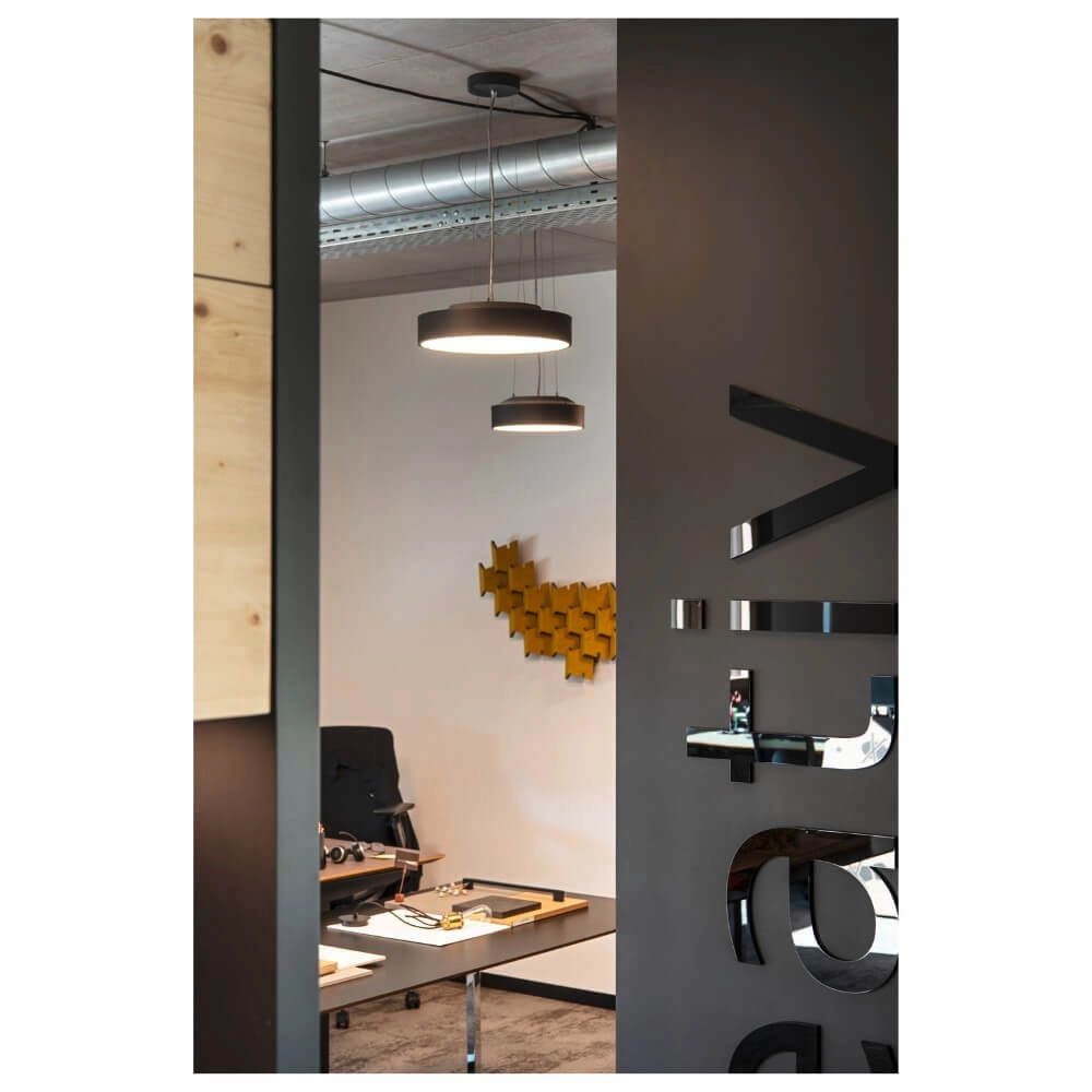 Plafondlamp / Hanglamp Medo Pro 30 zwart - CCT - 70g - Ø 28cm SLV 4024163277013