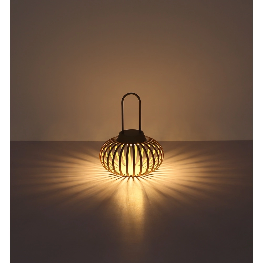 Moderne tafellamp Allegra zand bruin oplaadbaar Globo 9007371525584