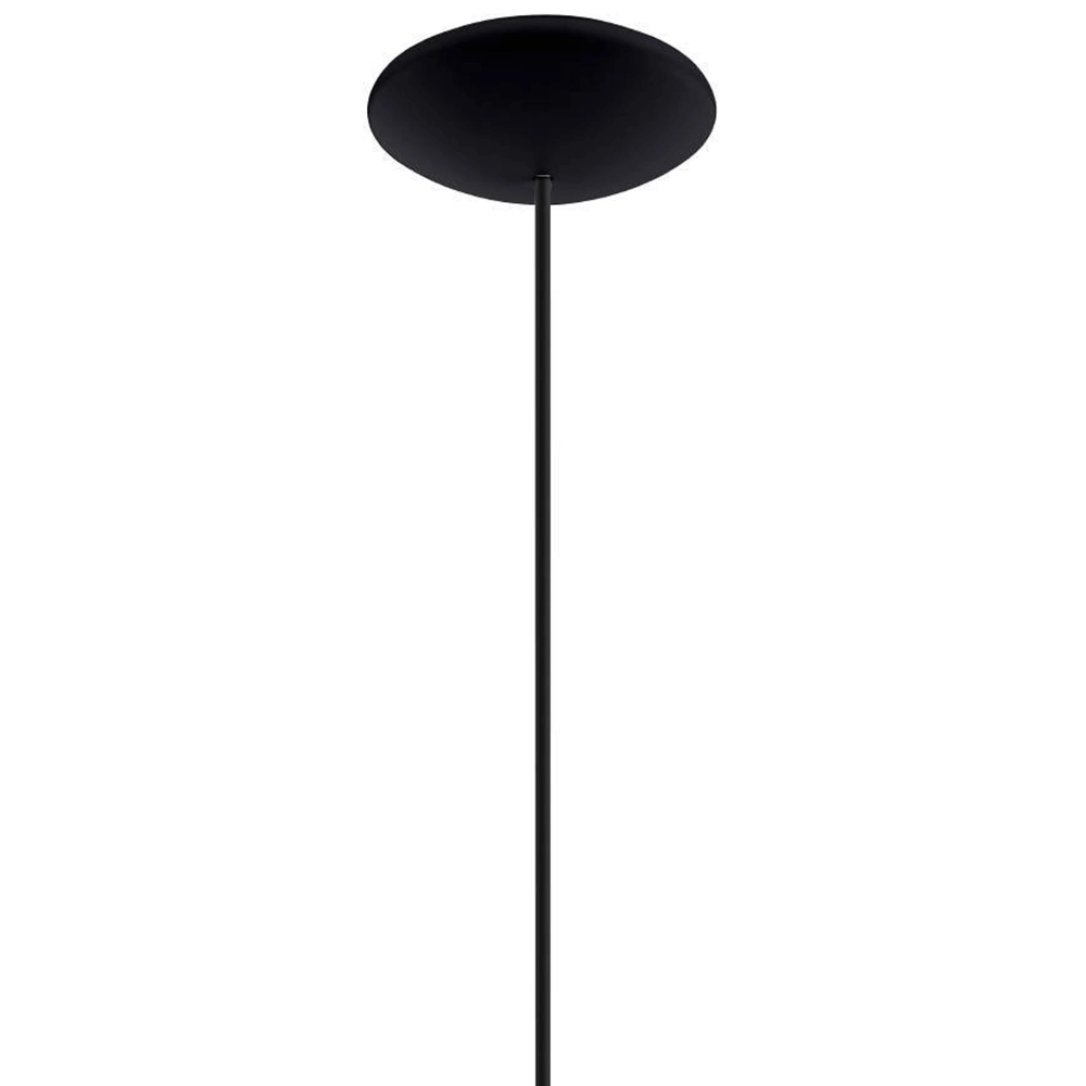 Zwarte hanglamp Sabinar Ø 40cm met hout Eglo 9008606235797